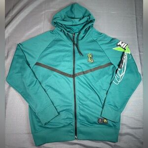 Minecraft x Point Zero Full Zip Hoodie Green XL Gamer Creeper